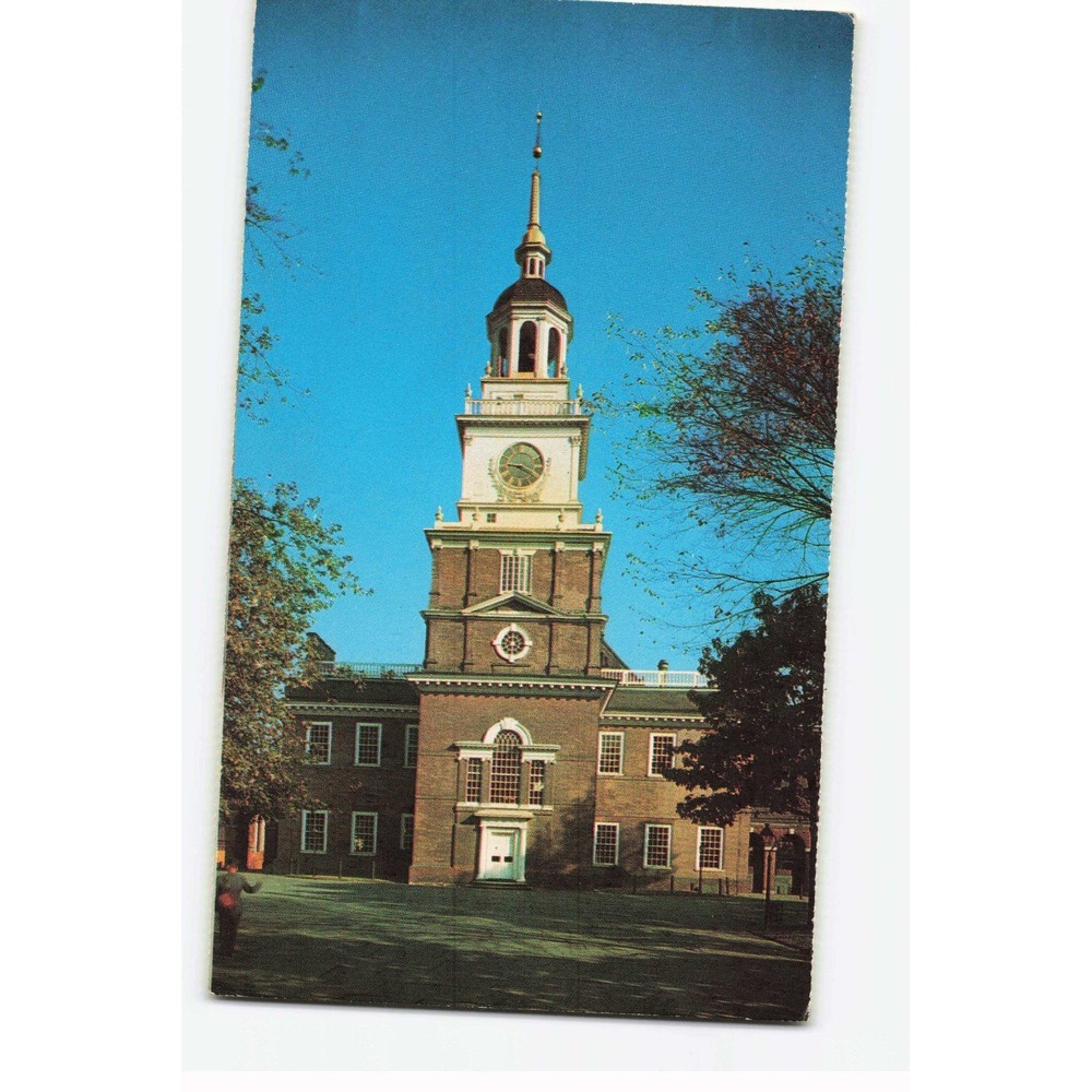 Vintage Independence Hall Philadelphia Pennsylvania Postcard Walter H Miller